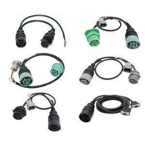 Tiêu Chuẩn Xe Tải Gps Nhà Ở <span class=keywords><strong>Db9</strong></span> Db15 <span class=keywords><strong>Obd2</strong></span> Để Nam Nữ J1939 Chẩn Đoán Y 9 Pin Deutsch Cáp - Product Image 1
