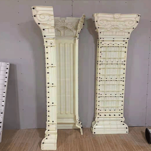 Moldura de <span class=keywords><strong>pilar</strong></span> de plástico redondo de estilo europeo, diseño de cabeza de columna decorativa para Villa, Plan de molde de <span class=keywords><strong>Pilar</strong></span> Romano - Product Image 5