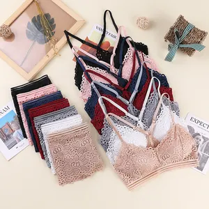 Dàn Phụ Nữ Áo Ngực Và Panty Set Đẹp Lại Bọc Ngực Phong Cách Mới Ren Phù Hợp Với Một Mảnh Điều Dưỡng Bras Se