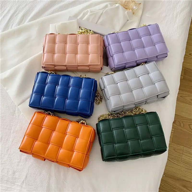 wholesale famous designer ladies handbag crossbody bag High Quality Fashion Leather Lightweight Chain Women Shoulder Bv Bag