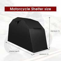 Tente de moto robuste, imperméable, en tissu Oxford, abri de garage, stockage, housse de voiture, protection UV, antirouille