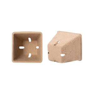 Plateau de <span class=keywords><strong>semis</strong></span> de pâte biodégradable recyclable jardinière de graines de fleurs jetable ronde/carrée Pots de pépinière de pâte à papier tasses de <span class=keywords><strong>semis</strong></span> - Product Image 2