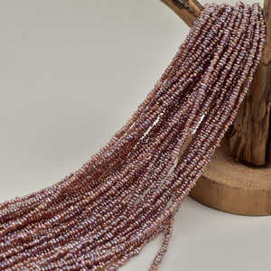 1242 Perlas Sueltas de Agua Dulce Naturales de Color Rosa, 40 cm de Largo, Tamaño de 2-3 mm, Hechas de Material ABS - Product Image 1