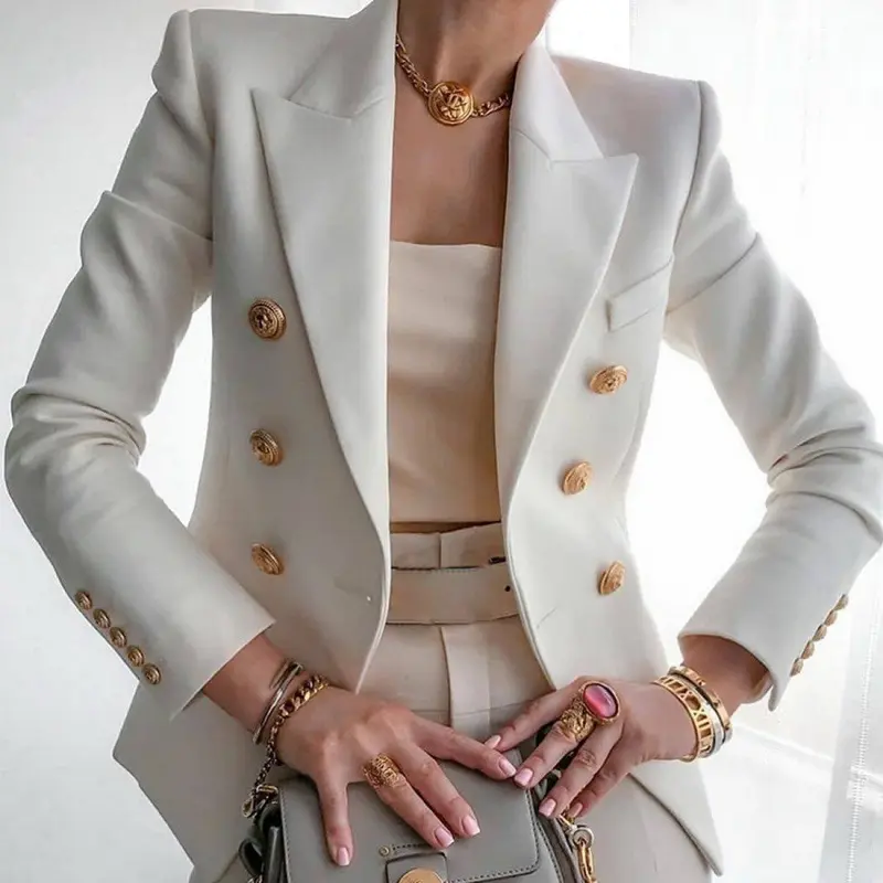 High Quality Ladies Blazer 2022 Formal Work Suit Women's Jacket Suit Office Lady Formal Jackets Female Blazer Outwear