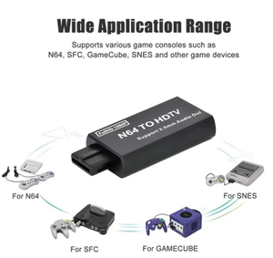 Adaptateur convertisseur N64 vers HD sans latence pour jeux rétro, prend en charge 1080P 16:9/4:3 pour consoles N64/SNES/NGC, logo OEM personnalisé - Product Image 5