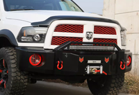 09-18 DodgeS Ram 2500 parachoques delantero modificado RAM God of War parachoques delantero con protección adicional