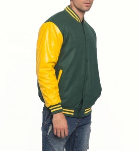 Chaqueta de cuello con hilo de lana, chaqueta de universo bordado, OEM, venta al por mayor, su diseño y logotipo con la mejor calidad - Product Image 3