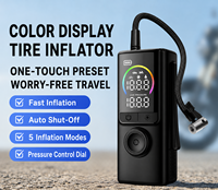 Compresseur d'air portable sans fil rechargeable 150 PSI avec affichage numérique, arrêt automatique et lumière LED pour voiture, moto, vélo et ballons