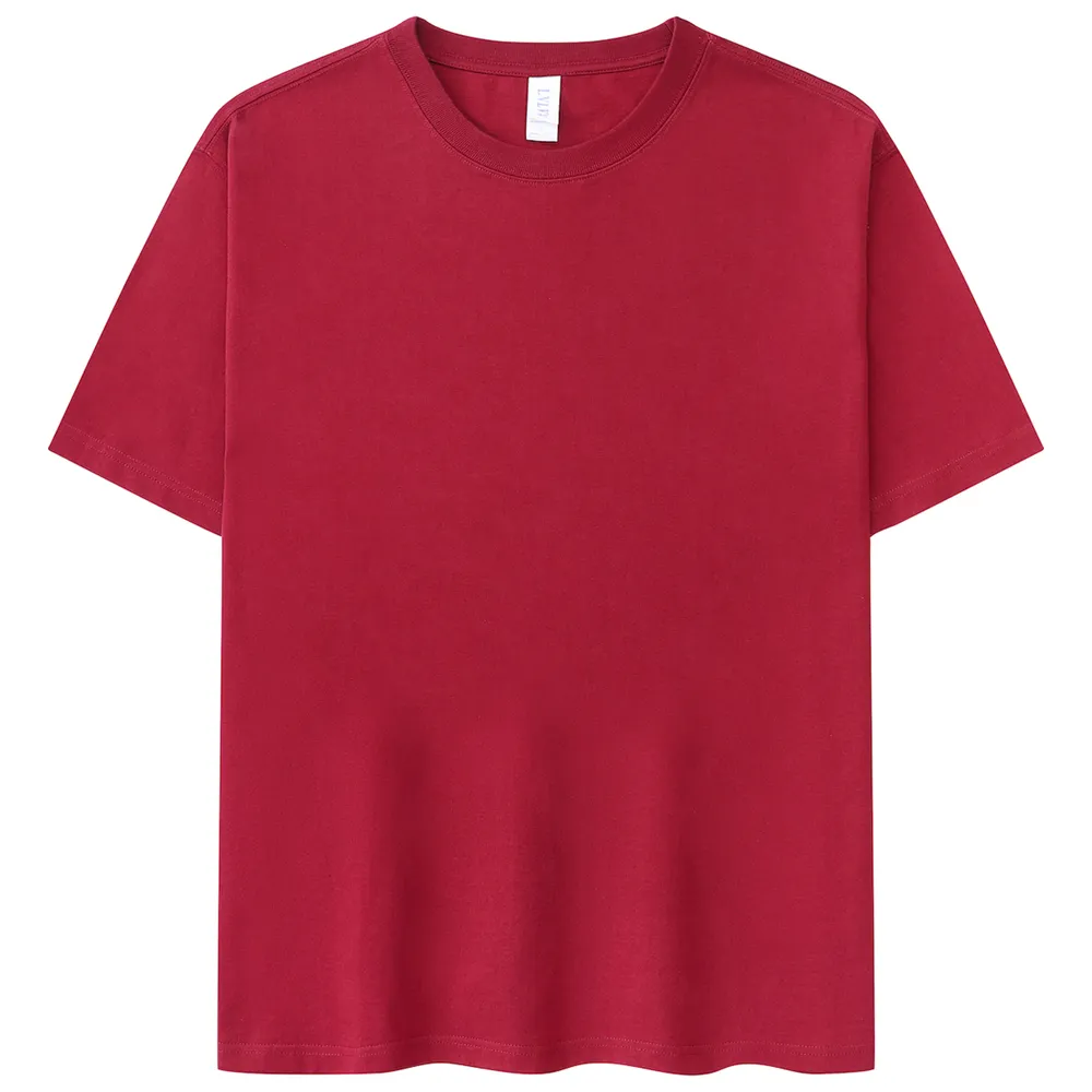 High Quality Low OEM MOQ 230 grams 100% Cotton Custom Blank Plain Women's T Shirts Men's T-shirts