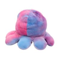 Jouet pour chien en peluche douce et mignonne, personnalisable avec logo du fabricant, modèle 2026, avec couineur, forme de pieuvre, réversible (expression et humeur changeantes), durable et résistant à la mastication