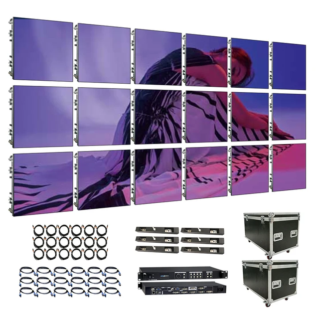 COB GOB Mini 4K Full Color P0.9 P1.2 P1.5 P1.875 Indoor Micro Thin Led Video Wall Display Screen with 600x337.5mm
