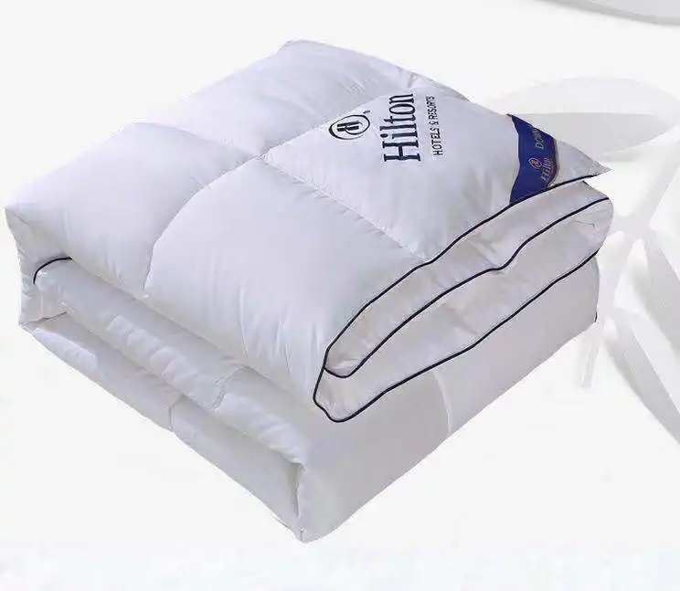 The hotel is special custom Luxury Cotton cover patchwork Washed white goose down Duvet quilt comforter for Winter