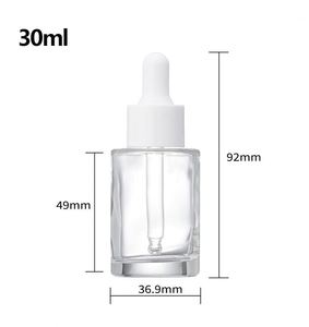 Botella de Vidrio de 30 ml (1 oz) con Gotero para Suero de Aceite Esencial para el Cuidado de la Piel, Limpiador Facial, Impresión Serigrafiada, Lujosa y Ecológica - Product Image 2