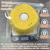 Bol d'alimentation lente pour chien en caoutchouc naturel, sphère à lécher pour friandises liquides, soutien nutritionnel, alimentation post-chirurgie