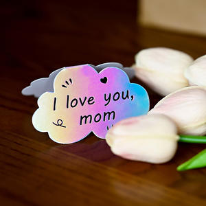 สติกเกอร์โฮโลแกรมแบบกำหนดเอง ปั๊มร้อน ทนรังสียูวี กันน้ำ กระดาษอาร์ต ตัดตามรูป ฟิล์มเลเซอร์ สำหรับติดฉลาก ของขวัญวันเกิด - Product Image 6