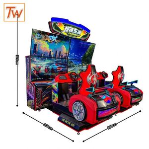 Machine de jeu d'arcade à monnayeur, simulateur de course automobile à double écran, machine de jeu d'arcade de divertissement avec accepteur de billets - Product Image 5