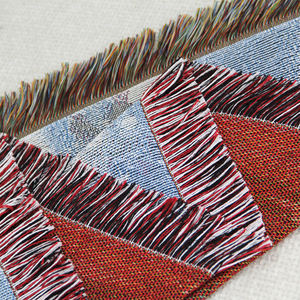 Custom Jacquard Geweven Kerst Santa Claus Winter Wandtapijt Deken - Product Image 5