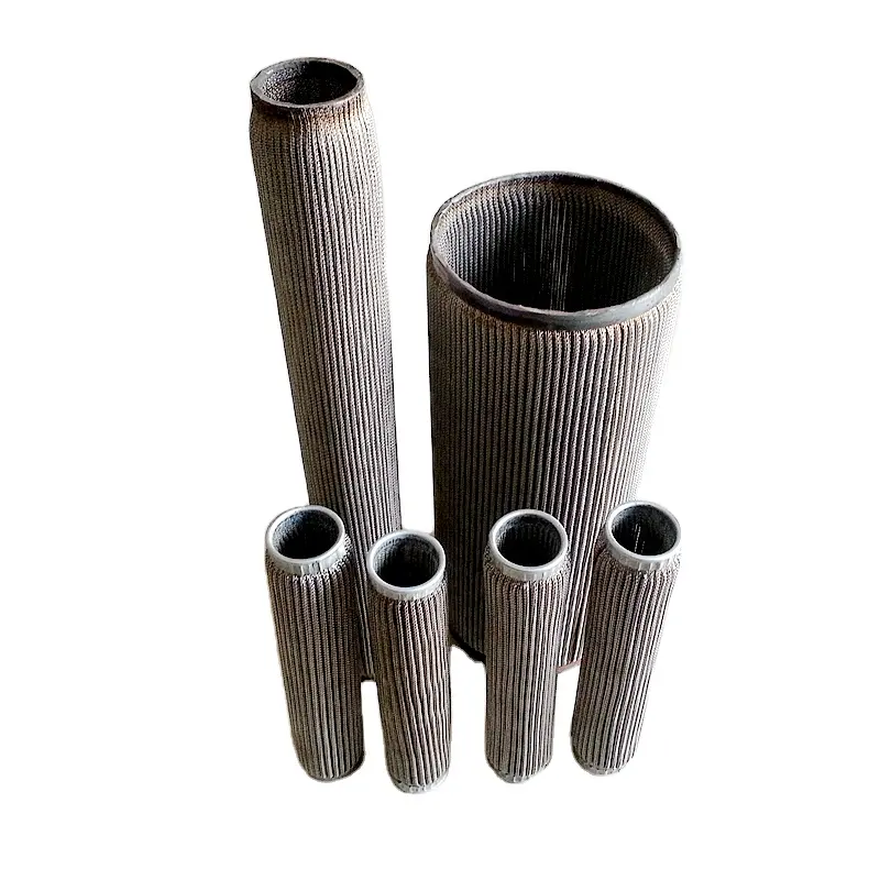 Tubo filtrante poroso perforato saldato a spirale del cilindro del cavo sinterizzato 304 dell'acciaio inossidabile 316
