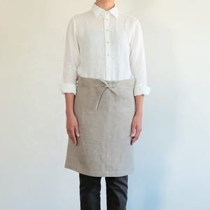 कस्टम लोगो आधा कपास लिनन वेटर एप्रोन रसोई आधा वेटर एप्रोन रसोई का आधा वेटर एप्रोन - Product Image 3
