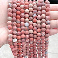 Vente en Gros Perles en Pierre Naturelle Mates Semi-Finies Œil de Tigre/Cristal pour Bracelets et Colliers DIY Tailles 4mm/6mm/8mm/10mm Givré