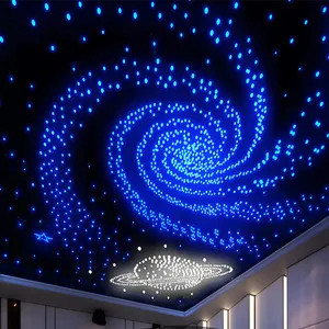 Tiange sky light star panneau acoustique brillant, carrelage de plafond noir