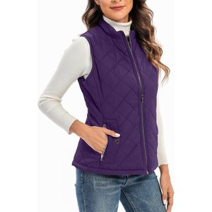 Chaleco Acolchado para Mujer, Ligero, Sin Mangas, con 4 Bolsillos, Corte Favorecedor para Otoño e Invierno - Product Image 3