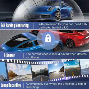 1080P FHD WiFi IPS Car DVR Dash Cam 3-Channel Video Recorder 24H Parking Monitoring Super Night Vision Loop Recording G <strong>Sensor</strong> - Product Image 3