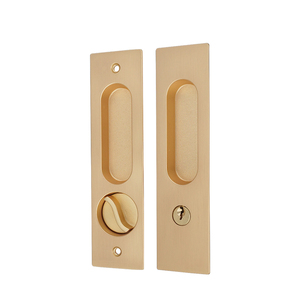Poignée de <span class=keywords><strong>porte</strong></span> <span class=keywords><strong>coulissante</strong></span> moderne de luxe en fer et zinc, corps de serrure noir, installation facile, garantie 3 ans, conception ambidextre pour - Product Image 2