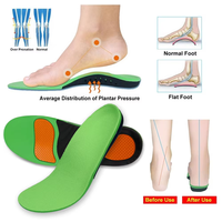 Sol Sepatu Plantar Fasciitis Dukungan Lengkung Tinggi Orthotic Bantalan Gel Pereda Nyeri Tumit Bernapas Pria Wanita