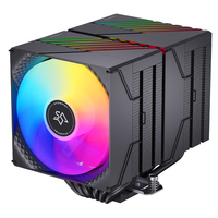 Refroidisseur de processeur SNOWMAN MX660, 6 caloducs, double ventilateur 120 mm RGB ARGB, roulement fluide, faible bruit, dissipateur thermique en aluminium, compatible Intel AMD