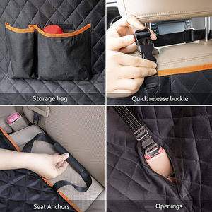 Fundas Protectoras para Asientos de Coche para Perros, Impermeables, con Solapas Laterales Antiarañazos, para el Asiento Trasero del Coche - Product Image 6