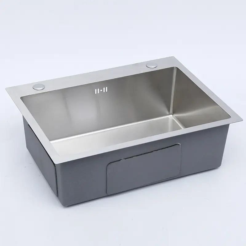 Handmade hidden Sink 304 Stainless Steel Sink Single hand made multi function cabinet with Bowl Kitchen Sink