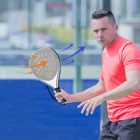 Raquette de tennis/padel en carbone avec logo personnalisé en forme de diamant/goutte d'eau/rond, design personnalisé