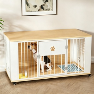 Casa <span class=keywords><strong>para</strong></span> <span class=keywords><strong>Perros</strong></span> de Madera al por Mayor, Varios Tamaños, con Estante de Almacenamiento y Baño Separado, <span class=keywords><strong>para</strong></span> <span class=keywords><strong>Perros</strong></span> de Raza Pequeña, Mediana y Grande, <span class=keywords><strong>para</strong></span> Uso en Interiores - Product Image 3