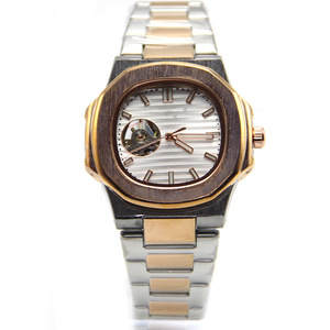 Nuevo Reloj de Pulsera Automático Mecánico de Acero Inoxidable con Correa de Cuero, Resistente al Agua, <span class=keywords><strong>Serie</strong></span> Cien, de Moda y Negocios, 40.5mm, Modelo 2026 - Product Image 3
