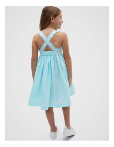 Vestido de Algodón para Niñas, Estilo Moderno, Atuendo de Verano con un Aspecto Adorable, Tela Suave y Ajuste Cómodo para la Escuela y el Juego - Product Image 5