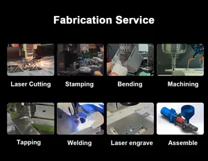 Aangepaste Service Aluminium Roestvrijstalen Behuizingen Plaatwerk Fabricage Lasersnijden Buigen Lasonderdelen