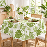 Nappe de table rectangulaire sans couture de 120 pouces à motif floral personnalisé pour la vente en gros, idéale pour les mariages, événements et locations de fêtes