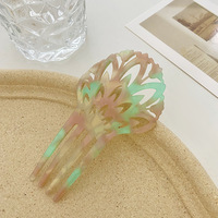 Peignes à cheveux Vintage coloré acétate peigne accessoires résine écaille de tortue pinces à cheveux costume pour danseurs coiffes bijoux