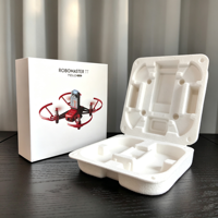 Boîte cadeau en papier mat blanc pour Tello Talent Robomaster TT Mini Quadcopter, impression de logo personnalisée, étui d'emballage pour drone