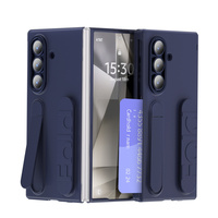 Étui antichoc avec support bracelet, fente pour cartes et protection d'écran intégrée pour Samsung Galaxy Z Fold 7/6/5/4 5G