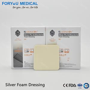 Comfortable Silicone Gel Silver Foam for Chronic <strong>Diabetic</strong> <strong>Wound</strong> Care - Product Image 3