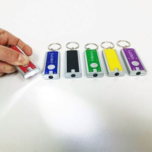 Mini lampes torche avec logo imprimé, avec batterie, petite lampe torche LED puissante, mini lampe torche LED plate de poche - Product Image 1