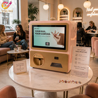 Imprimante numérique 3D intelligente haut de gamme pour salon de manucure, connectée Wi-Fi, avec système de paiement multiple et paiement en plusieurs devises