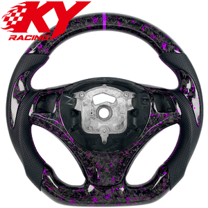 Volant de voiture sport en fibre de carbone forgé sur mesure pour BMW E90 E87 E92 E63 E60 E30 E70 X5 - Product Image 1