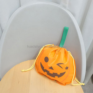 Bolsas de Regalo de Tela Indias para Halloween de Fábrica Huadefeng, Bolsas de Plástico No Tejido Impermeables con Cordón, Logotipo Personalizado, Promoción de Supermercado - Product Image 2