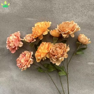 Fleur de pivoine artificielle à longue tige unique en soie pour la décoration de la maison, les mariages, les fêtes, le Nouvel An chinois, les centres de table, les vases et le bureau - Product Image 5