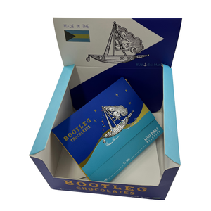 Popular Custom Print 400g Snack Bar Protein Bar Chocolate Cardboard Display Box Packaging Paper Box