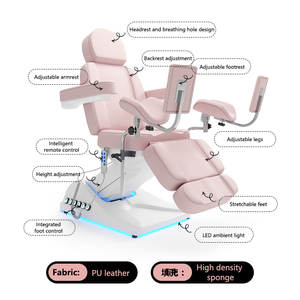 2025 Newest Adjustable Medical Beauty Bed with <b>Remote</b> & Foot Control, Ideal for Clinics and Salons - Product Image 5