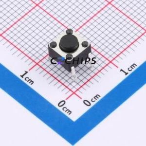 BX-TS-26-6645CJ Tactile Switch Through hole-4P,6x6mm Switch Single Pole Single Throw Round Button 2.6N Through Hole - Product Image 1